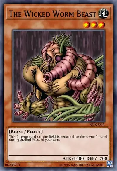 11 the wicked worm beast ygo card 1 40 Ugliest & Creepiest Cards in Yu-Gi-Oh!