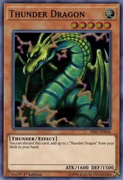 11 thunder dragon ygo card 1 18 Best Thunder Type Monsters In Yu-Gi-Oh!