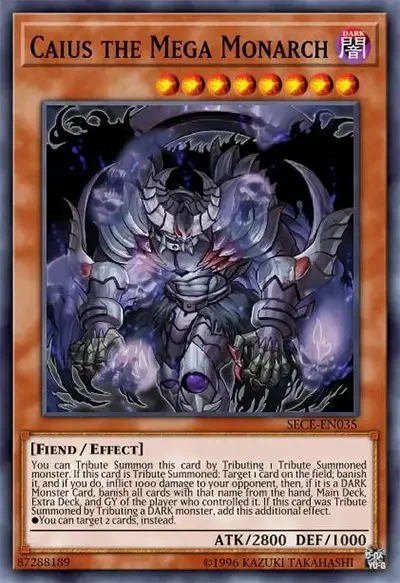 12 caius the mega monarch ygo card 18 Best Monarch Cards in Yu-Gi-Oh!