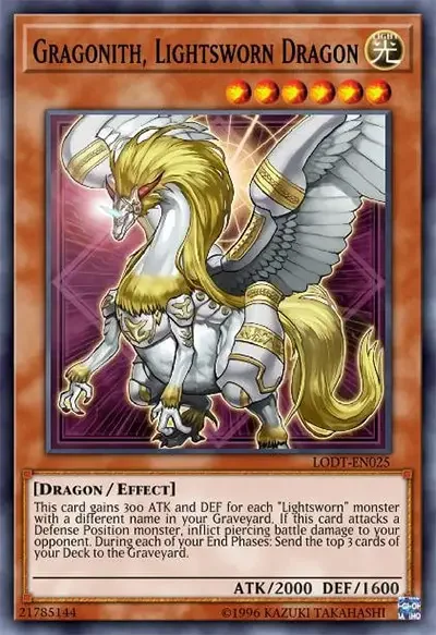 12 gragonith lightsworn dragon ygo card 17 Best Lightsworn Cards in Yu-Gi-Oh!