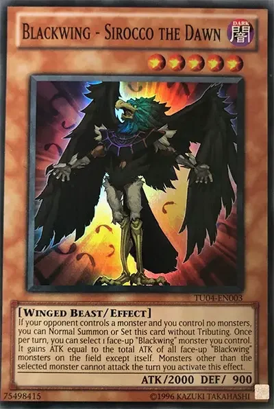 13 blackwing sirocco the dawn ygo card 18 Best Blackwing Monsters Cards in Yu-Gi-Oh!
