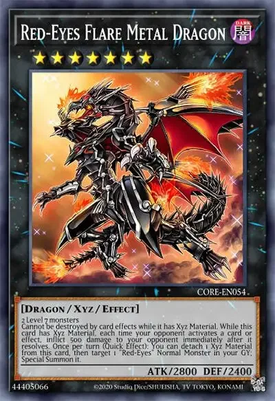 13 red eyes flare metal dragon ygo card 1 18 Best Yu-Gi-Oh! XYZ Monsters Of All Time