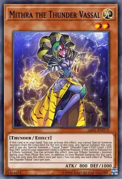 14 mithra the thunder vassal ygo card 18 Best Monarch Cards in Yu-Gi-Oh!