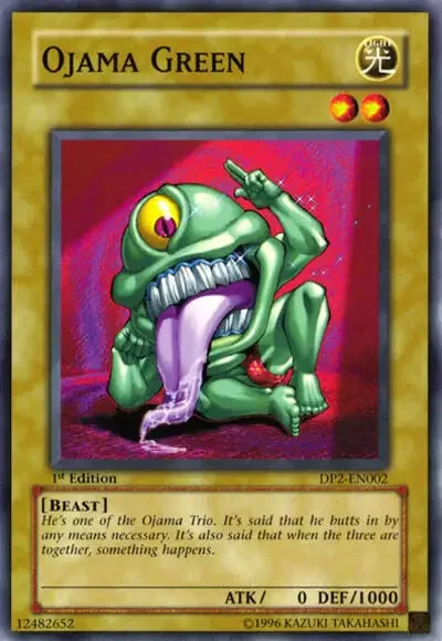 16 ojama green ygo card 1 40 Ugliest & Creepiest Cards in Yu-Gi-Oh!