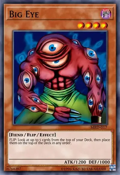 28 big eye card yugioh 1 40 Ugliest & Creepiest Cards in Yu-Gi-Oh!