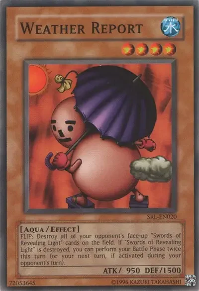 35 weather report yugioh card 1 40 Ugliest & Creepiest Cards in Yu-Gi-Oh!