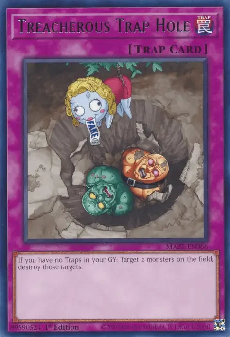 Treacherous Trap Hole 1 18 Best Generic Non-Targeting Removal Cards in Yu-Gi-Oh