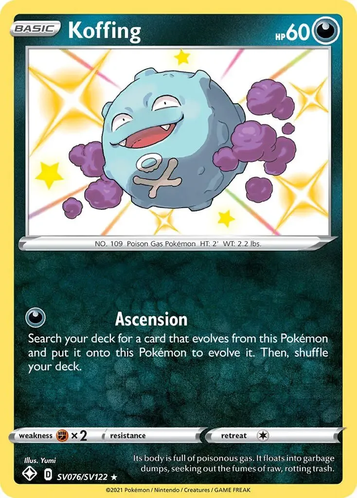 Koffing 15 Valuable Shining Fates Cards in Pokemon