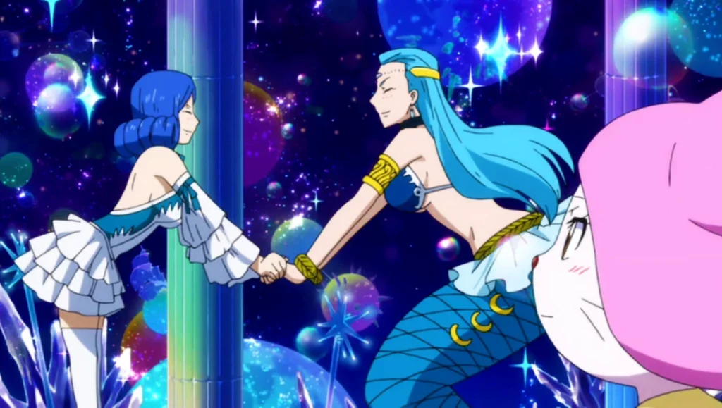 Juvia and Aquarius become friends 1 15 Best Beach Episodes in Anime