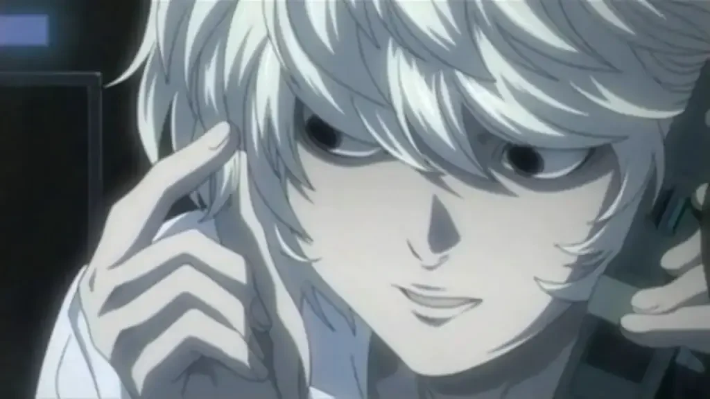 Near from Death Note 1 24 Coolest White Hair Anime Boys of All Time