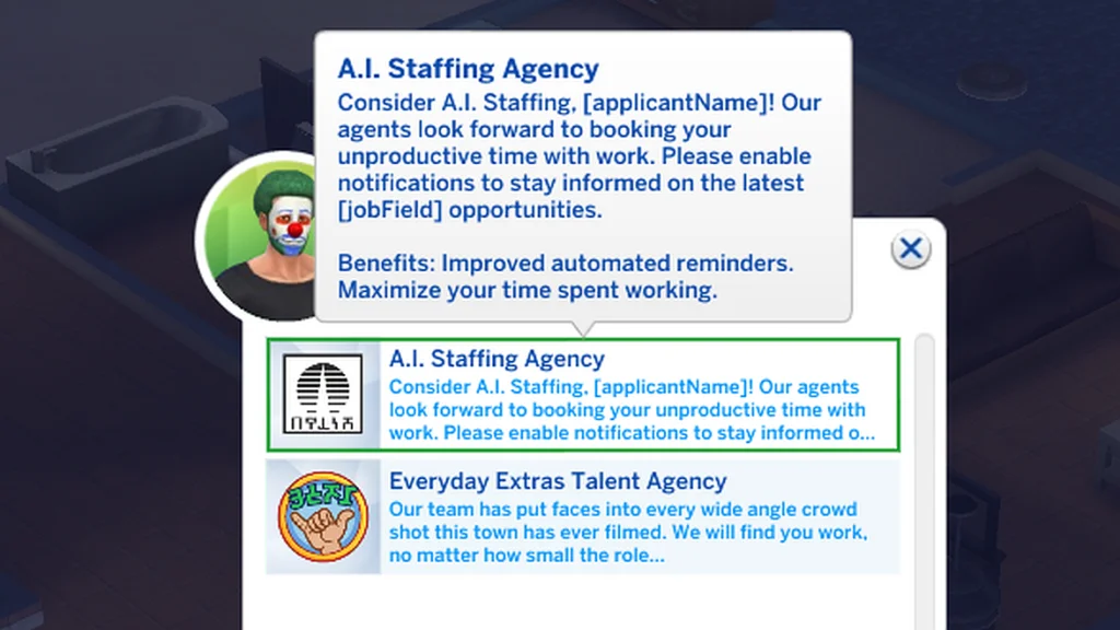 AI acting agency Sims 4: Best Acting Agency