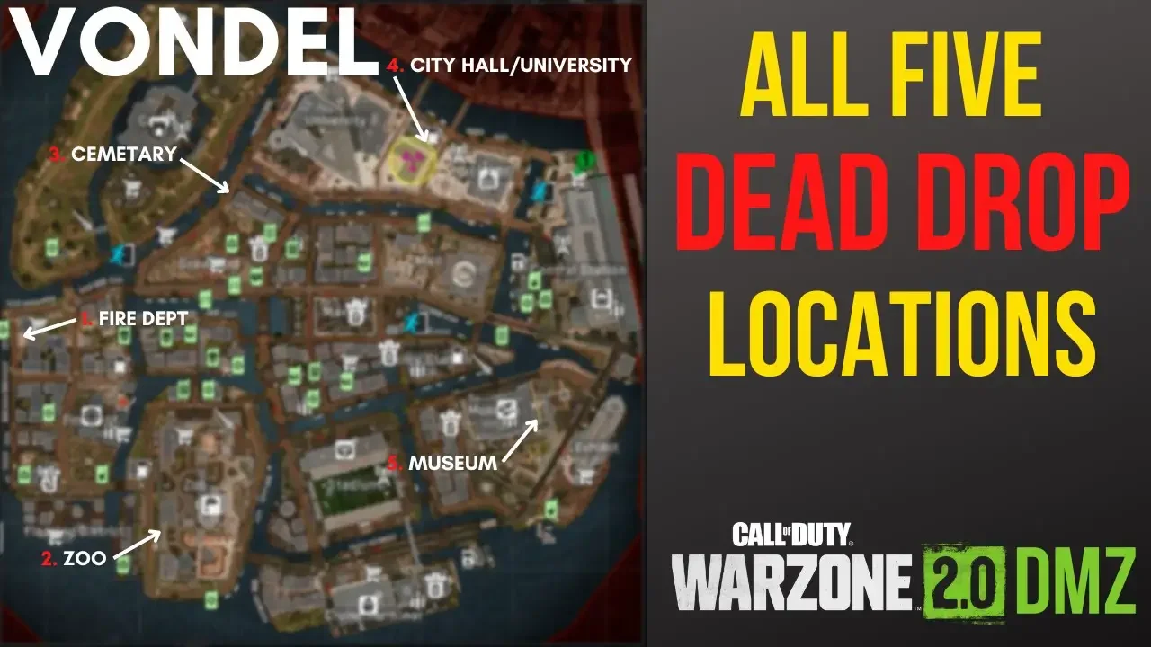 Locations To Use Each Warzone DMZ Key