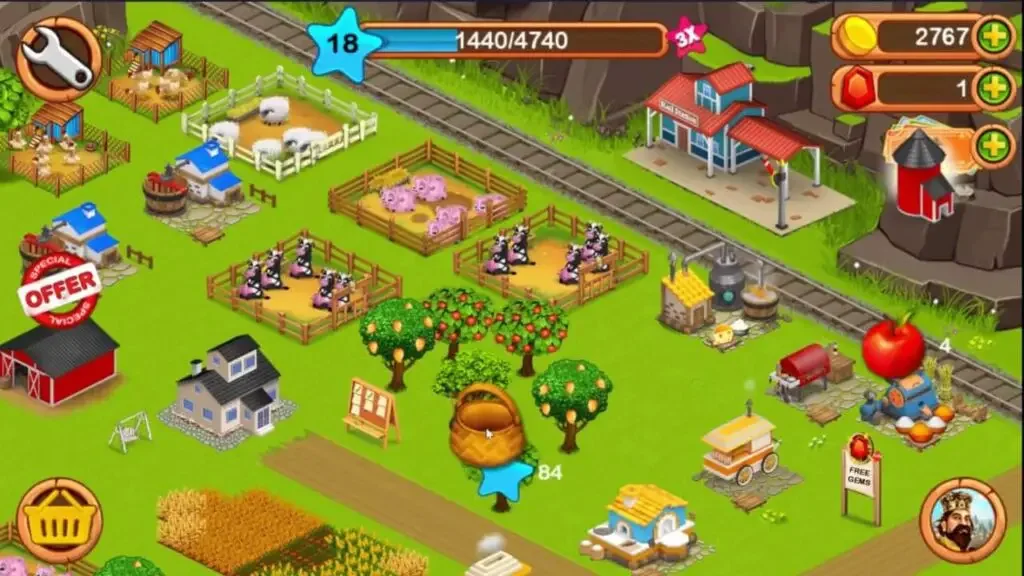 Big Little Farmer Offline Farm 1 2 15 Games Like Hay Day
