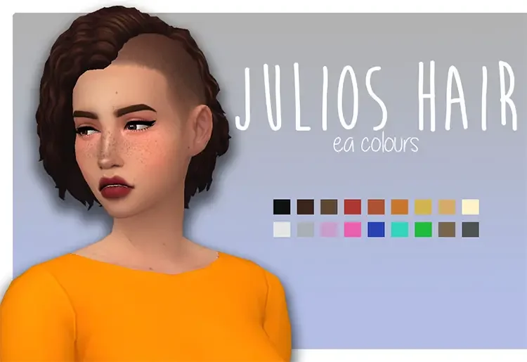 10 Sims 4: Best Shaved Side Hair Hairstyles
