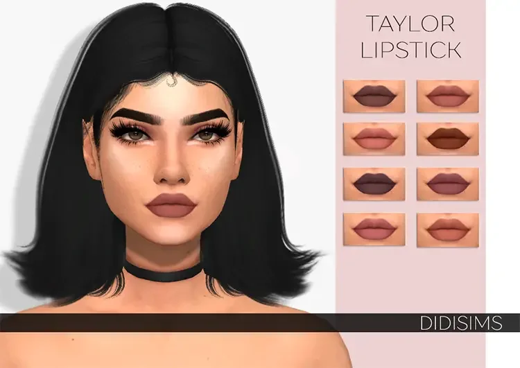 8 4 Sims 4: Best Custom Lipstick CC & Lip Gloss