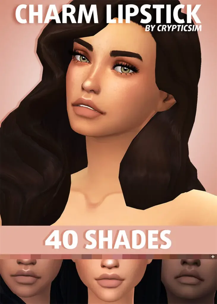 9 1 Sims 4: Best Custom Lipstick CC & Lip Gloss
