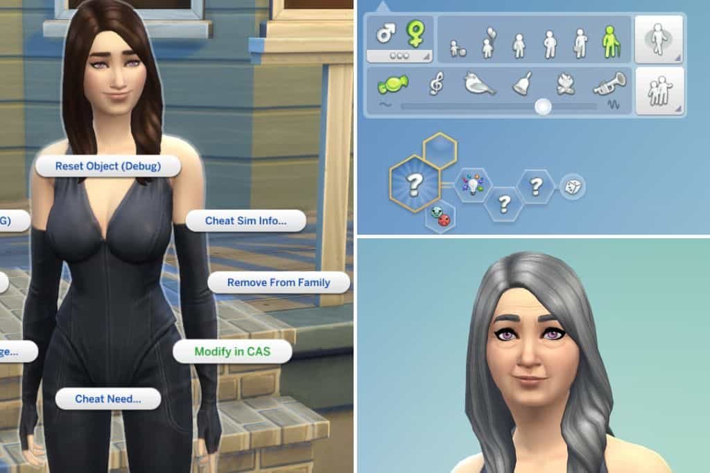 age down cheat 1 Sims Age Up and Age Down Cheats
