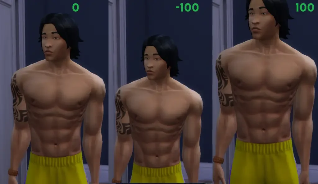 bulge slider 1 The Sims 4: Bulge Slider