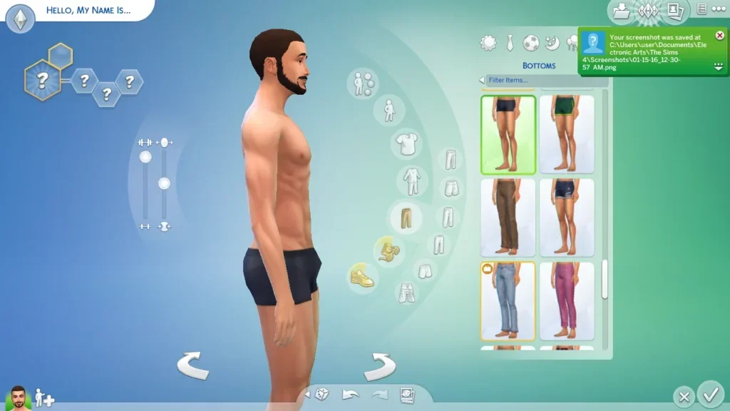 bulge slider 2 The Sims 4: Bulge Slider