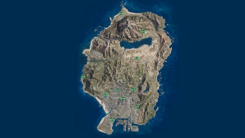 gta online armored truck location map All GTA Online Armored Truck locations