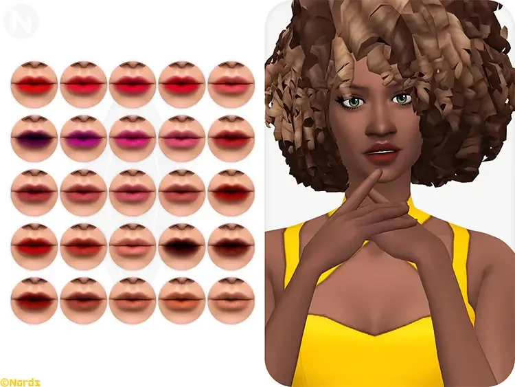 lipstick cc 1 Sims 4: Best Custom Lipstick CC & Lip Gloss