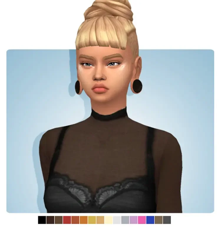 shaved side hair 6 Sims 4: Best Shaved Side Hair Hairstyles