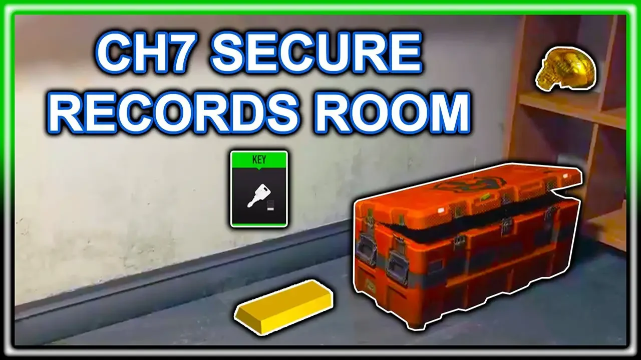 Where to use the CH 7 Secure Records Room key in DMZ | CH 7 Secure Records Room loot location