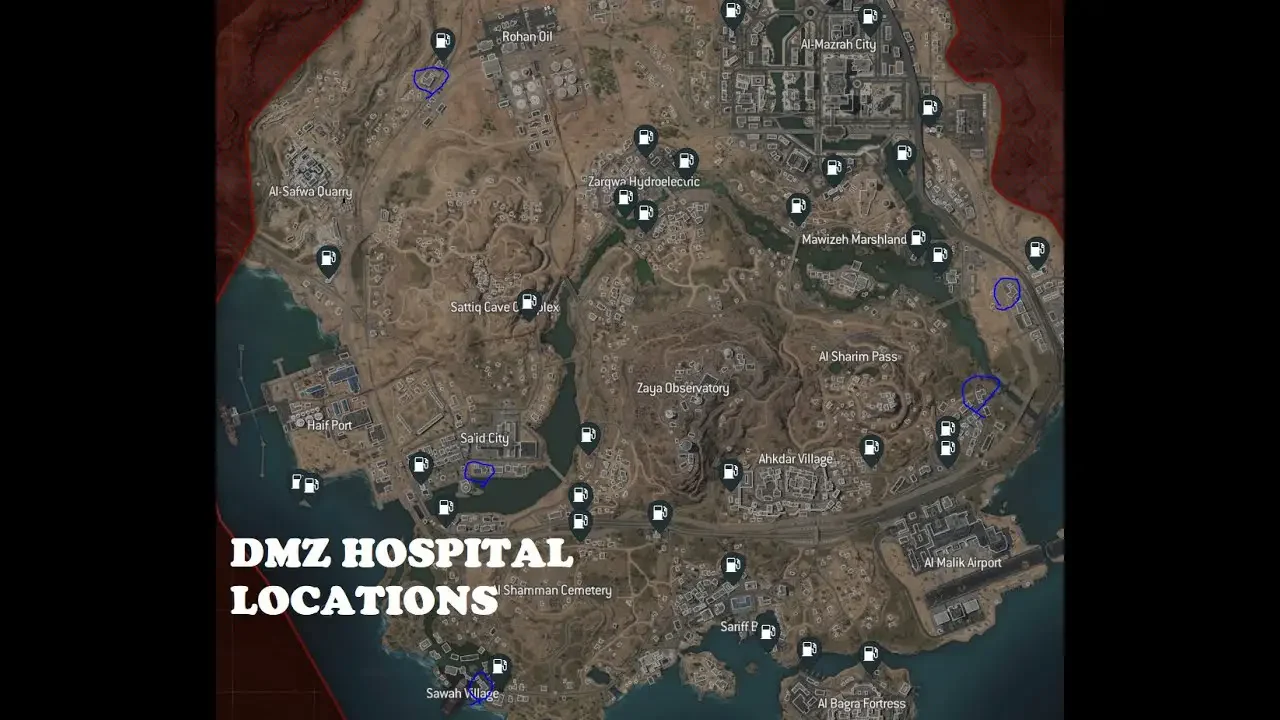 Where to find Hospitals in DMZ: All locations