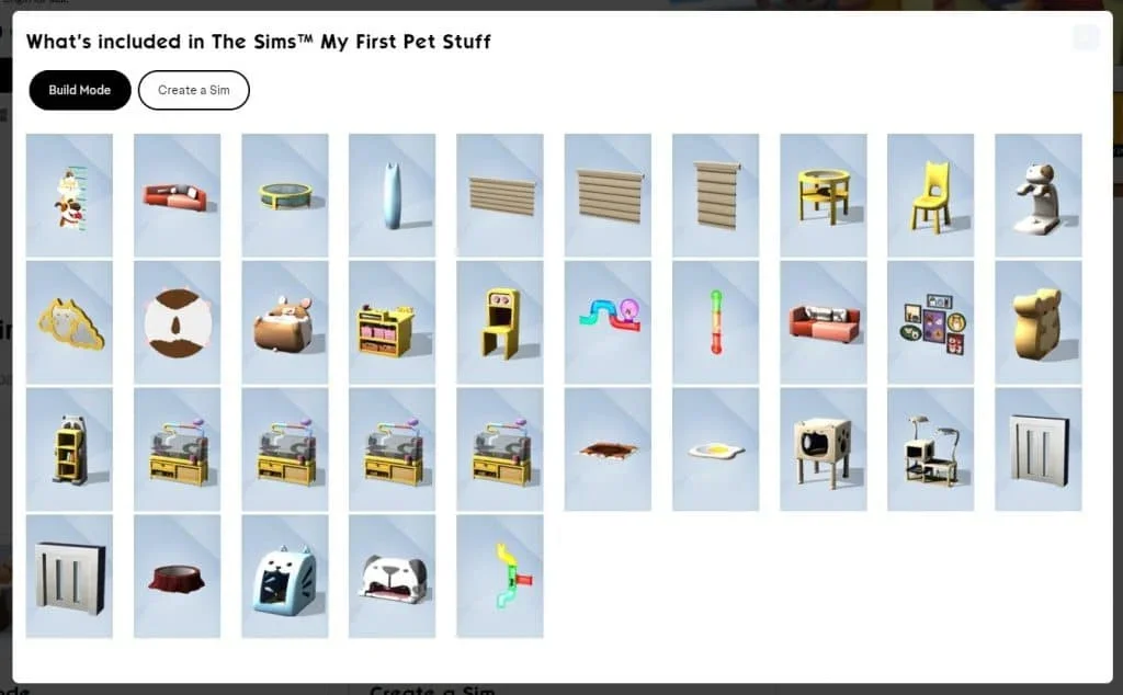 First Pet Stuff Pack byuild Sims 4: Free First Pet Stuff Pack