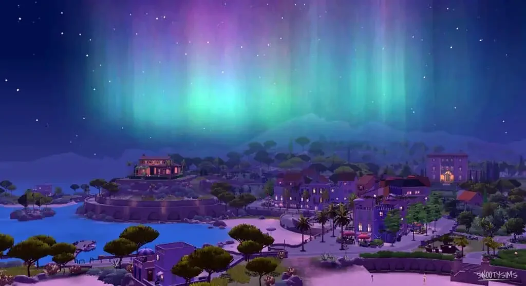 northern lights and the sun rays 2 Sims 4: See The Northern Lights And The Sun Rays